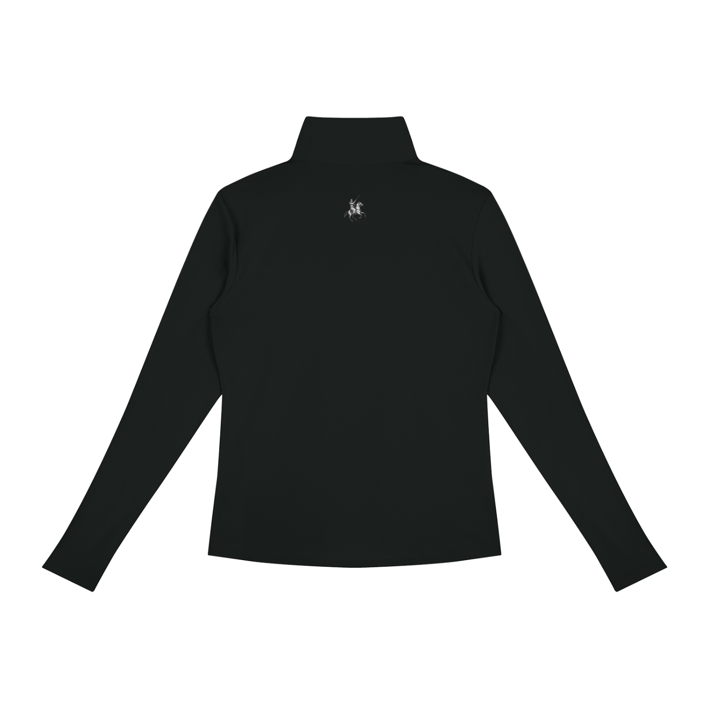 Black Madame Quarter-Zip Yoga Pullover