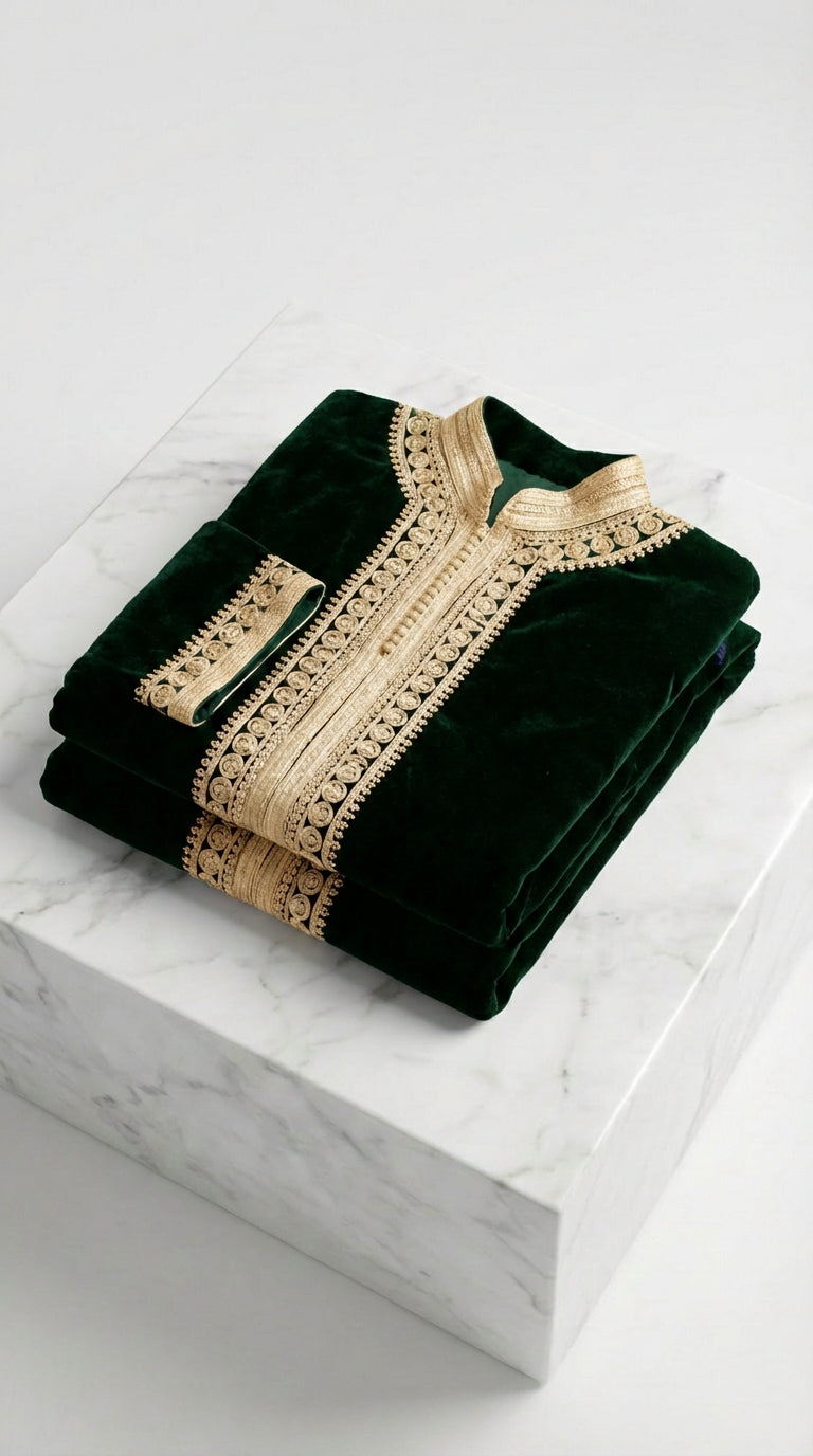 Dark Green Jabador Tunic