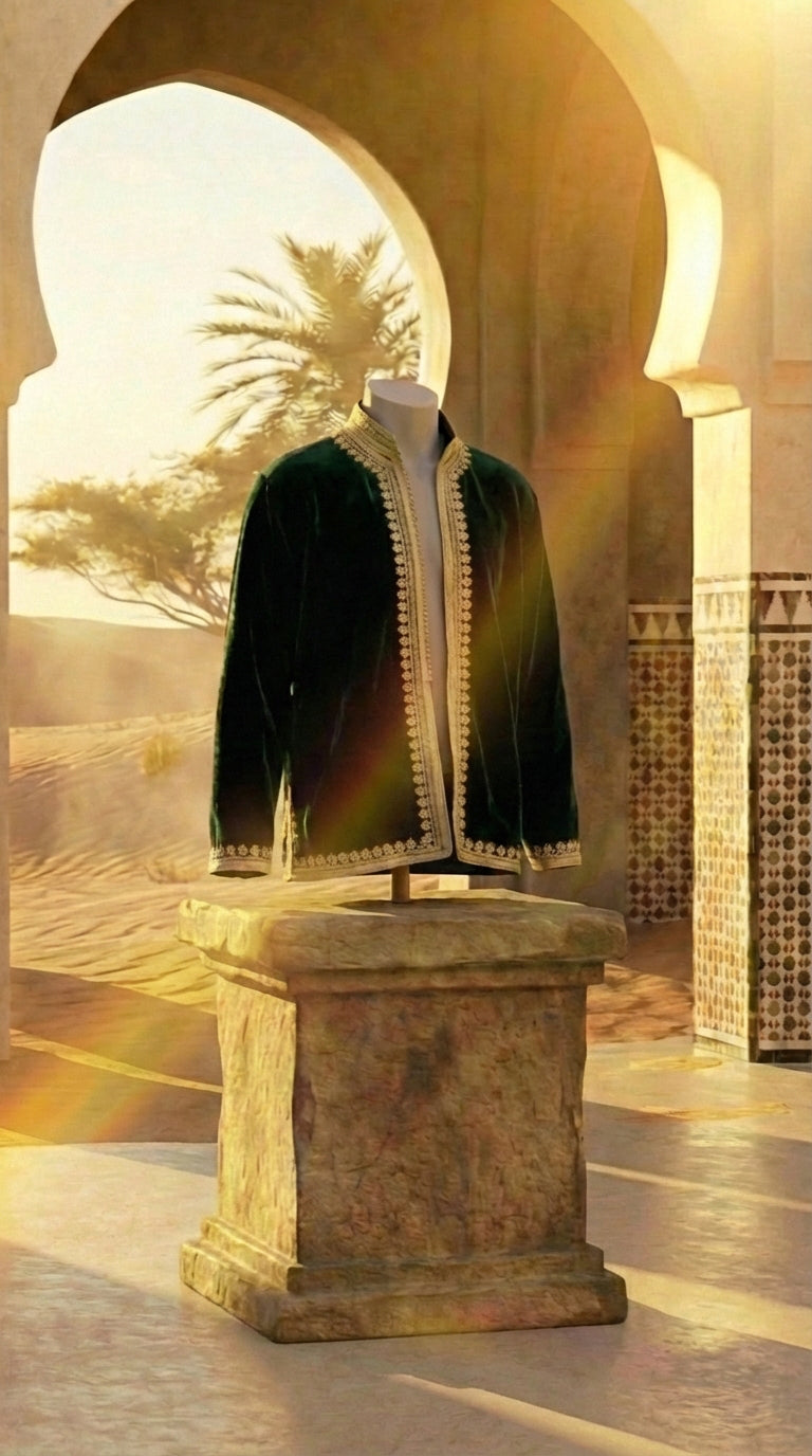 Dark Green Jabador Tunic