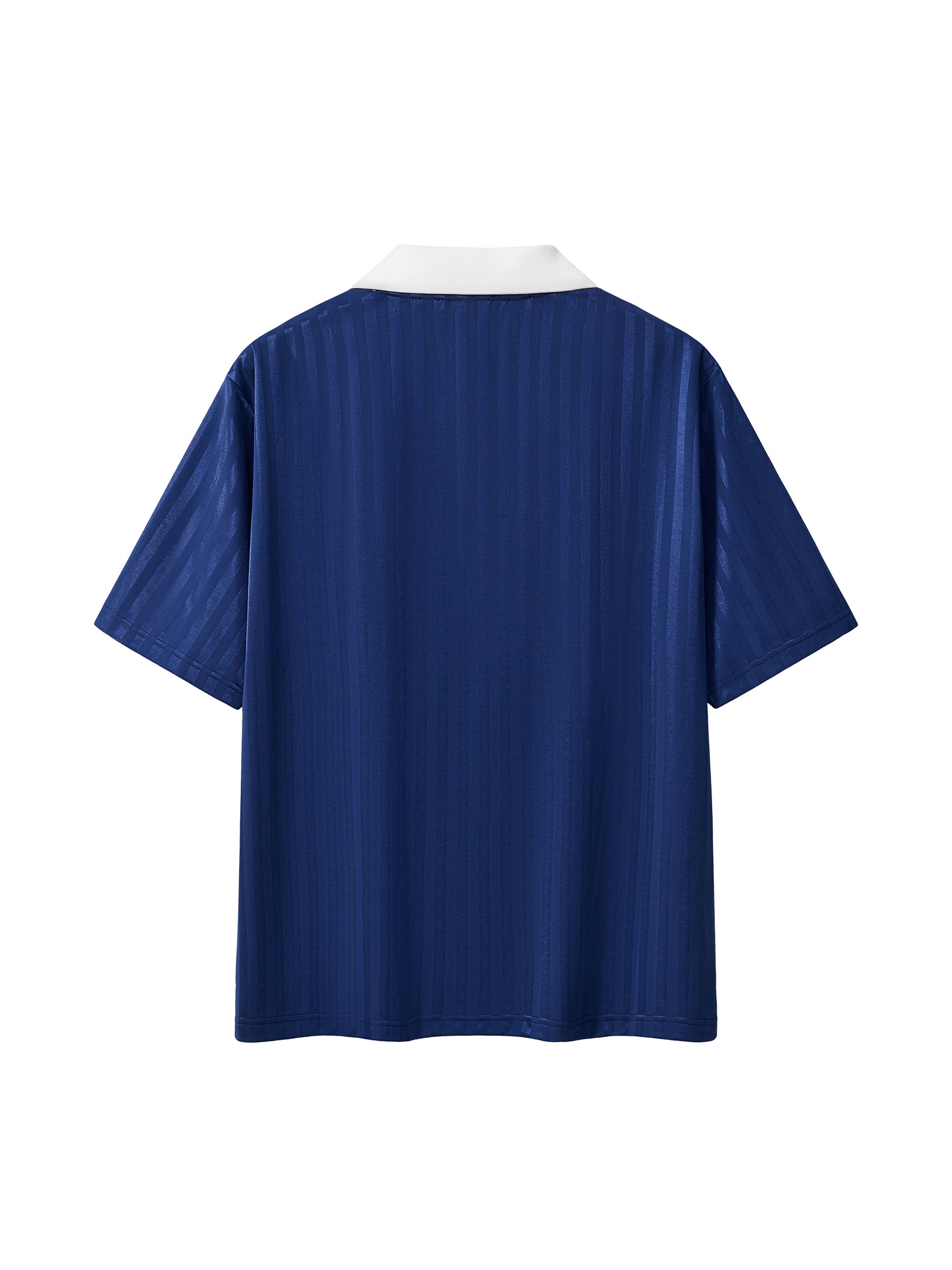 Contrast Collar Striped Monsieur Jersey